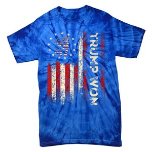 Trump Won 2024 Election President 47 Th Tie-Dye T-Shirt