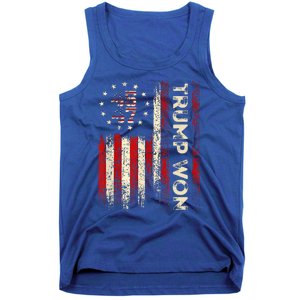 Trump Won 2024 Election President 47 Th Tank Top