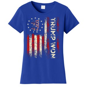 Trump Won 2024 Election President 47 Th Women's T-Shirt