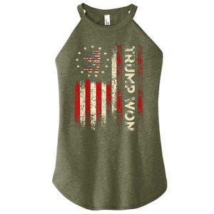 Trump Won 2024 Election President 47 Th Women's Perfect Tri Rocker Tank