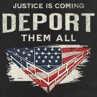 Trump Won 2024 Justice Is Coming Deport Them All Wall Adult Drive Performance Visor