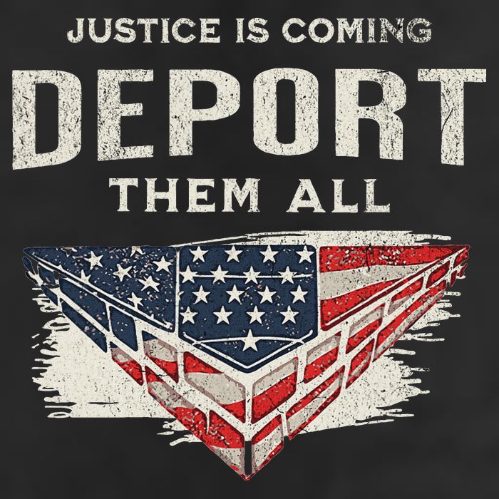 Trump Won 2024 Justice Is Coming Deport Them All Wall Adult Drive Performance Visor