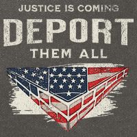 Trump Won 2024 Justice Is Coming Deport Them All Wall Cotton Canvas Backpack