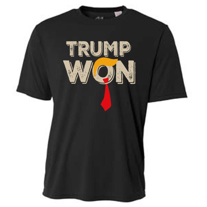 Trump Won 2024 Election Inauguration Cooling Performance Crew T-Shirt