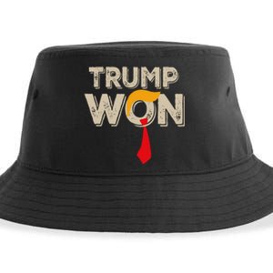 Trump Won 2024 Election Inauguration Sustainable Bucket Hat