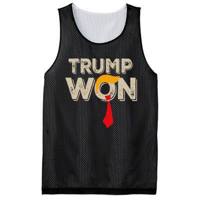 Trump Won 2024 Election Inauguration Mesh Reversible Basketball Jersey Tank