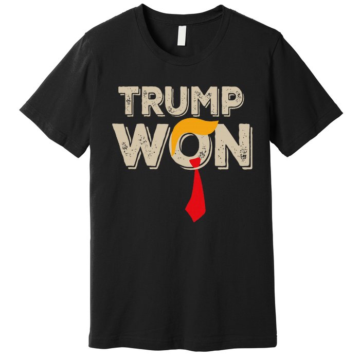 Trump Won 2024 Election Inauguration Premium T-Shirt