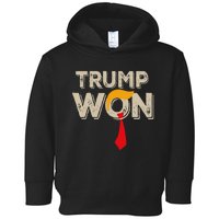 Trump Won 2024 Election Inauguration Toddler Hoodie