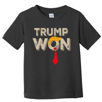 Trump Won 2024 Election Inauguration Toddler T-Shirt