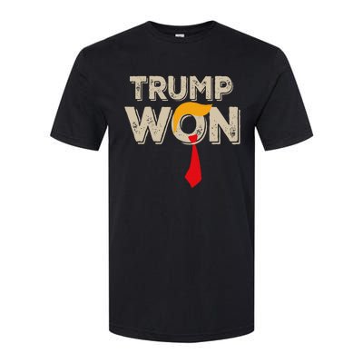 Trump Won 2024 Election Inauguration Softstyle CVC T-Shirt