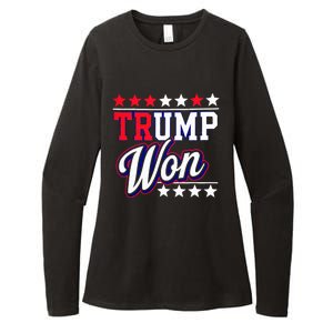 Trump Won 2024 Donald Trump Won 2024 Election Republican Win Womens CVC Long Sleeve Shirt