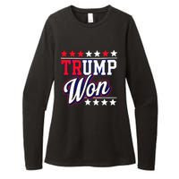 Trump Won 2024 Donald Trump Won 2024 Election Republican Win Womens CVC Long Sleeve Shirt