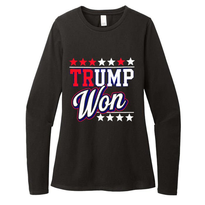 Trump Won 2024 Donald Trump Won 2024 Election Republican Win Womens CVC Long Sleeve Shirt