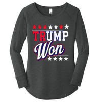 Trump Won 2024 Donald Trump Won 2024 Election Republican Win Women's Perfect Tri Tunic Long Sleeve Shirt