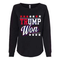 Trump Won 2024 Donald Trump Won 2024 Election Republican Win Womens California Wash Sweatshirt