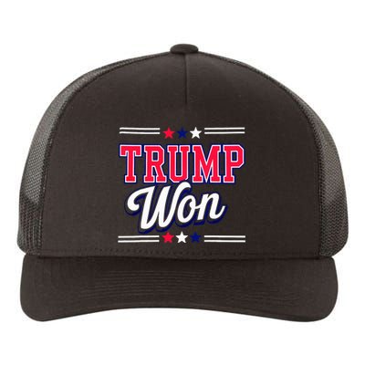 Trump Won 2024 Donald Trump Won 2024 Election Republican Win Yupoong Adult 5-Panel Trucker Hat