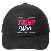 Trump Won 2024 Donald Trump Won 2024 Election Republican Win 7-Panel Snapback Hat