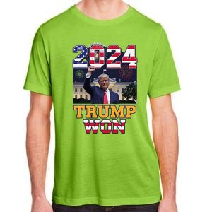 Trump Won 2024 President 47th Of White House Donald Trump Adult ChromaSoft Performance T-Shirt