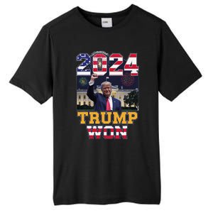 Trump Won 2024 President 47th Of White House Donald Trump Tall Fusion ChromaSoft Performance T-Shirt