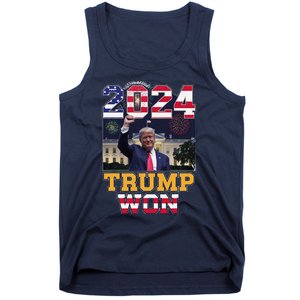 Trump Won 2024 President 47th Of White House Donald Trump Tank Top