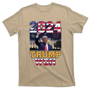 Trump Won 2024 President 47th Of White House Donald Trump T-Shirt