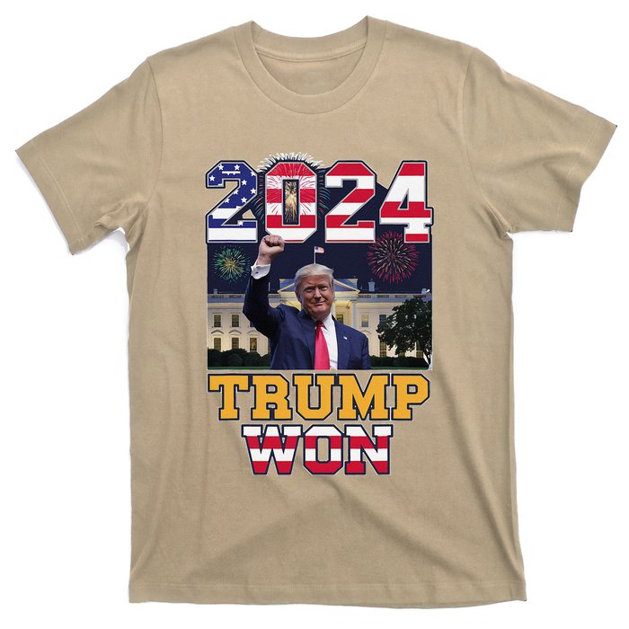 Trump Won 2024 President 47th Of White House Donald Trump T-Shirt