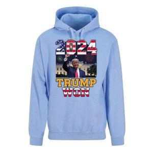 Trump Won 2024 President 47th Of White House Donald Trump Unisex Surf Hoodie