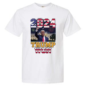 Trump Won 2024 President 47th Of White House Donald Trump Garment-Dyed Heavyweight T-Shirt