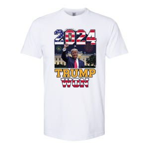 Trump Won 2024 President 47th Of White House Donald Trump Softstyle CVC T-Shirt