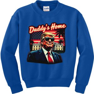 Trump Won 2024 Daddy’S Home Take America Back Patriot Usa Kids Sweatshirt