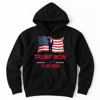 Trump Wins 2024 Election Trump Won 2024 Hoodie