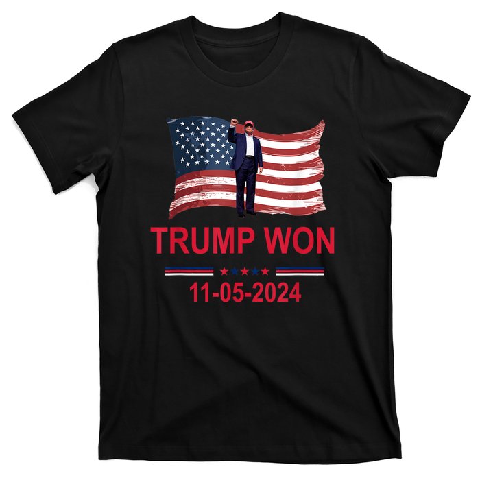 Trump Wins 2024 Election Trump Won 2024 T-Shirt