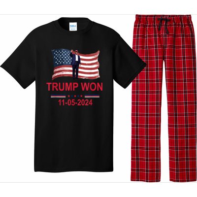 Trump Wins 2024 Election Trump Won 2024 Pajama Set