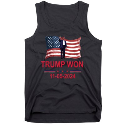 Trump Wins 2024 Election Trump Won 2024 Tank Top