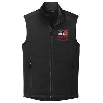 Trump Wins 2024 Election Trump Won 2024 Collective Smooth Fleece Vest