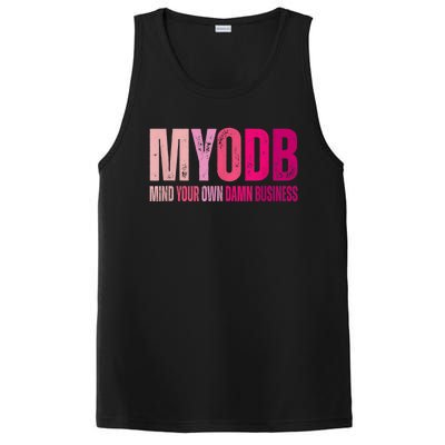 Tim Walz 2024 Mind Your Own Damn Business PosiCharge Competitor Tank