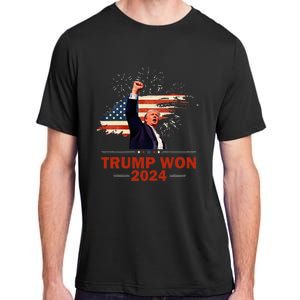 Trump Won 2024 Election President 47 Th Adult ChromaSoft Performance T-Shirt