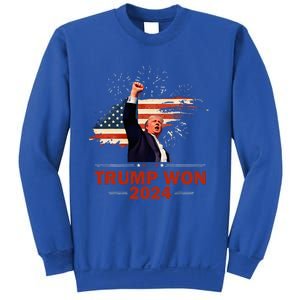 Trump Won 2024 Election President 47 Th Sweatshirt