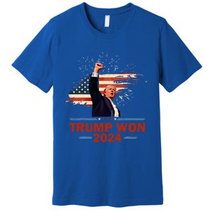 Trump Won 2024 Election President 47 Th Premium T-Shirt