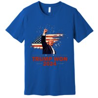 Trump Won 2024 Election President 47 Th Premium T-Shirt