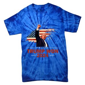 Trump Won 2024 Election President 47 Th Tie-Dye T-Shirt