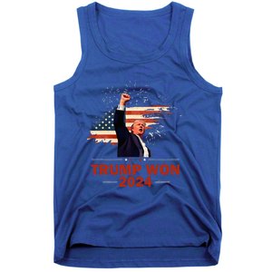 Trump Won 2024 Election President 47 Th Tank Top