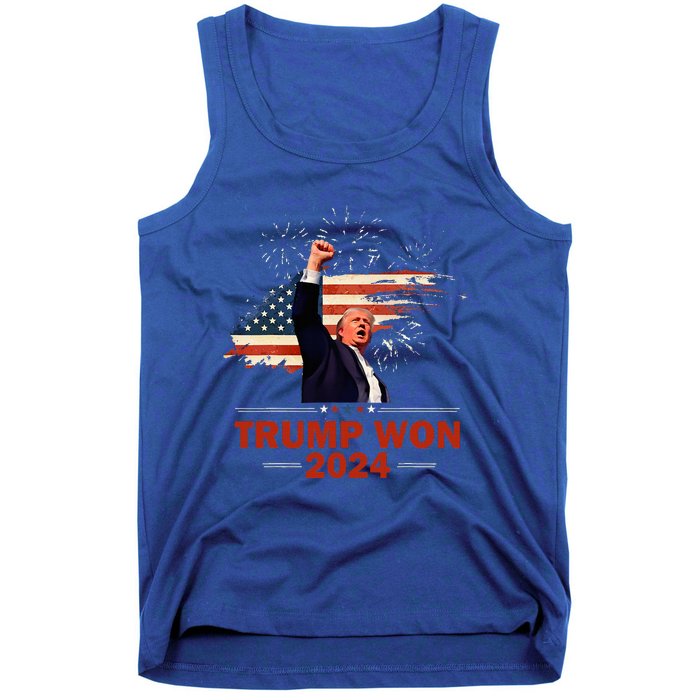 Trump Won 2024 Election President 47 Th Tank Top