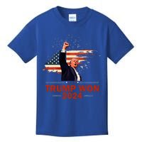 Trump Won 2024 Election President 47 Th Kids T-Shirt