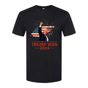 Trump Won 2024 Election President 47 Th Softstyle CVC T-Shirt