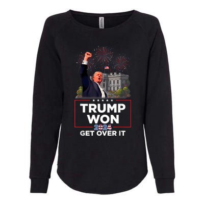 Trump Won 2024 President 47th Of White House Donald Trump Womens California Wash Sweatshirt