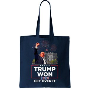 Trump Won 2024 President 47th Of White House Donald Trump Tote Bag