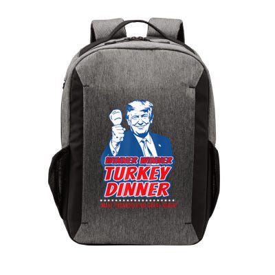 Trump Won 2024 Winner Winner Turkey Dinner 47th President Vector Backpack