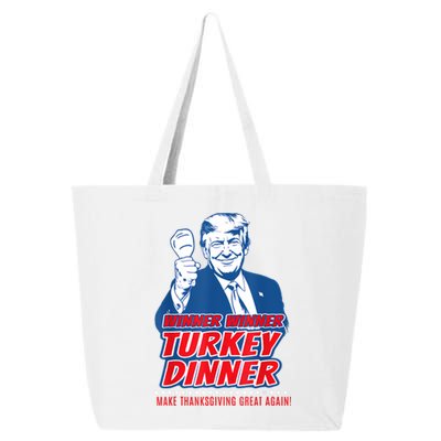 Trump Won 2024 Winner Winner Turkey Dinner 47th President 25L Jumbo Tote