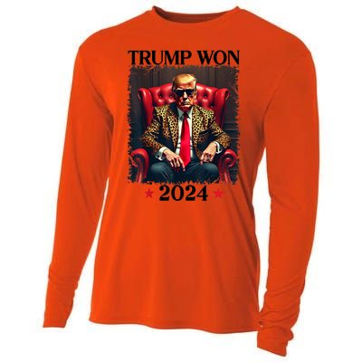 Trump Won 2024 Trump 47 Team Trump For Women Gift Cooling Performance Long Sleeve Crew